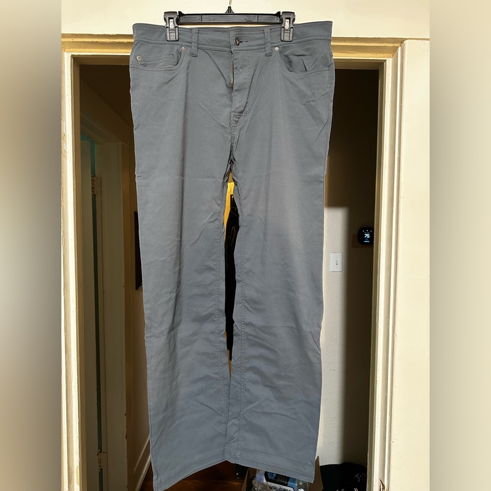 Prana Brion Men's Charcoal Chinos 36W